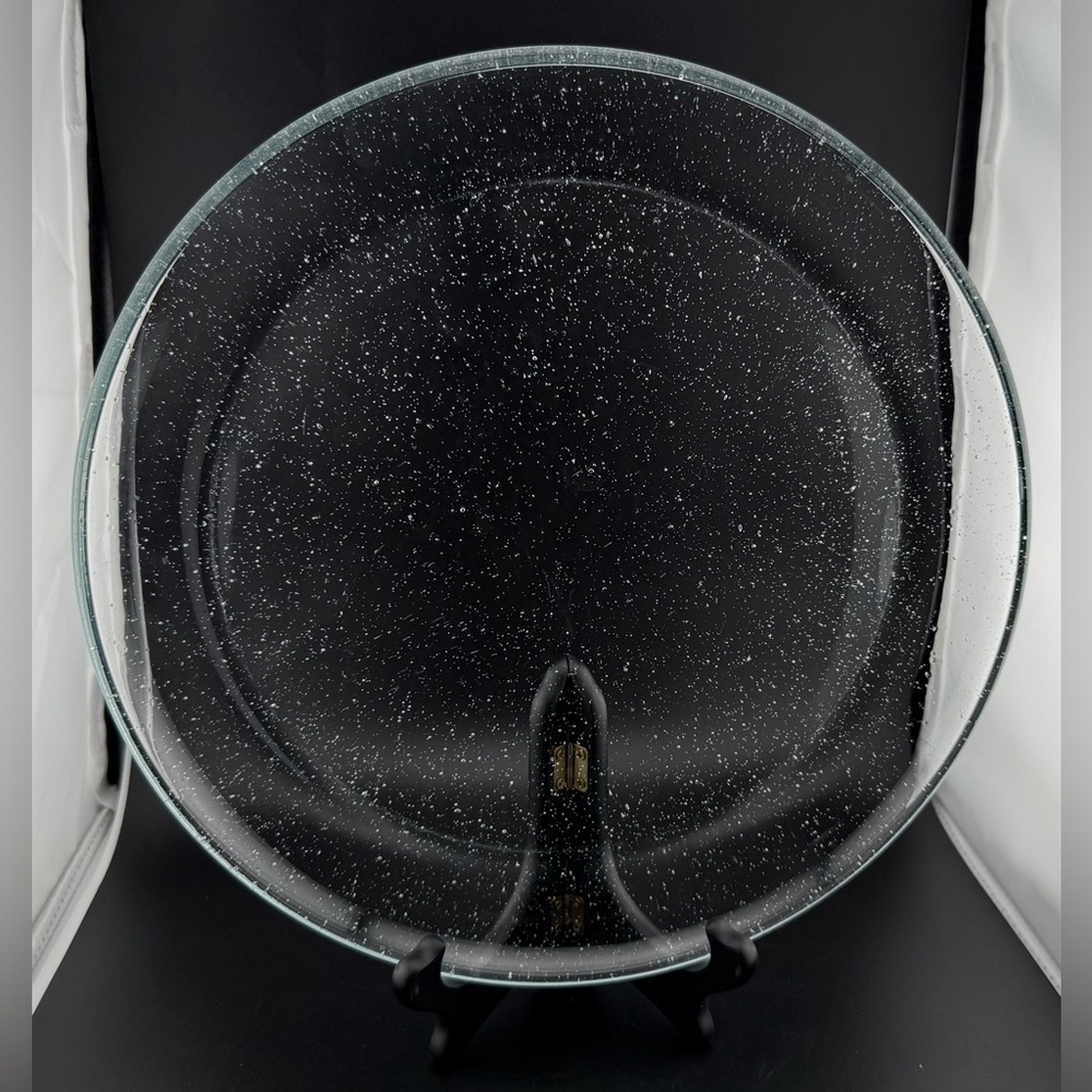 12” bubble glass 12” serving plate.